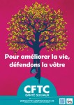 Poster : « Pour améliorer la vie, défendons la vôtre »